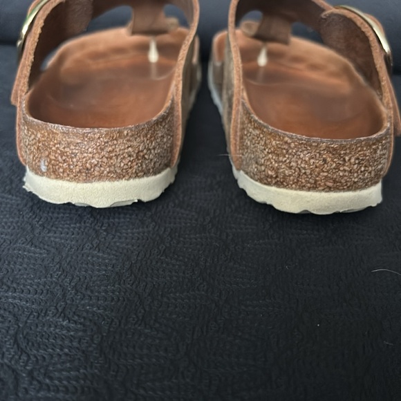 Birkenstock Gizah Big Buckle Oil Rubbed Cognac Brown Leather 37 - Picture 4 of 10